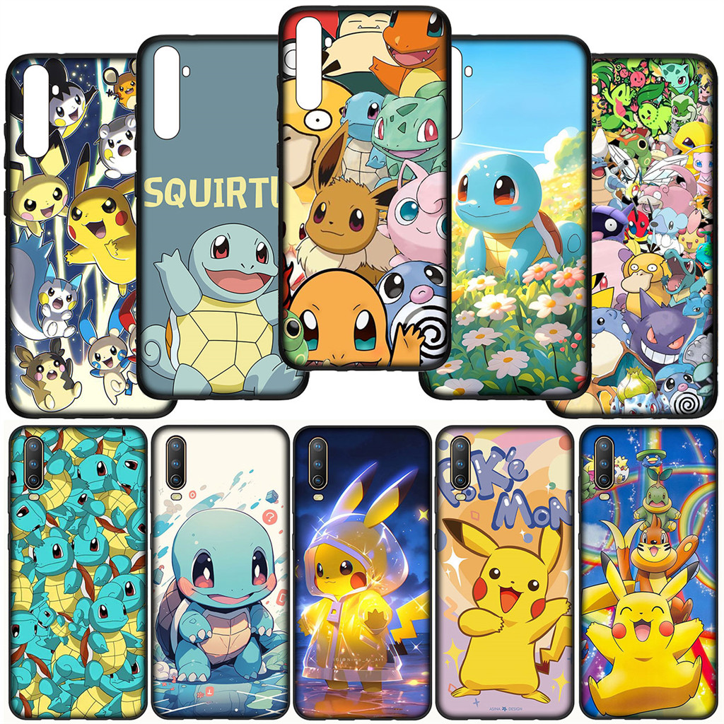 Capa Macia Para iPhone Apple 11 15 14 5 6 Plus SE 2020 XR 6s + Caixa De Silicone Pikachu Pokemon