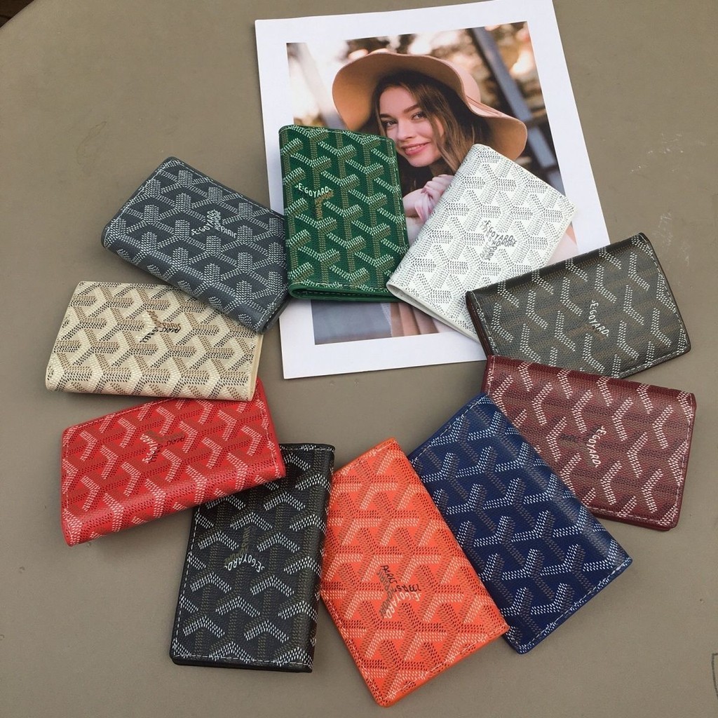 Porta-Cartões GOYARD , Com Múltiplas Ranhuras Clássicos Da Moda Portáteis Impressos Em Estilo Curto , Luxo Leve , Sim