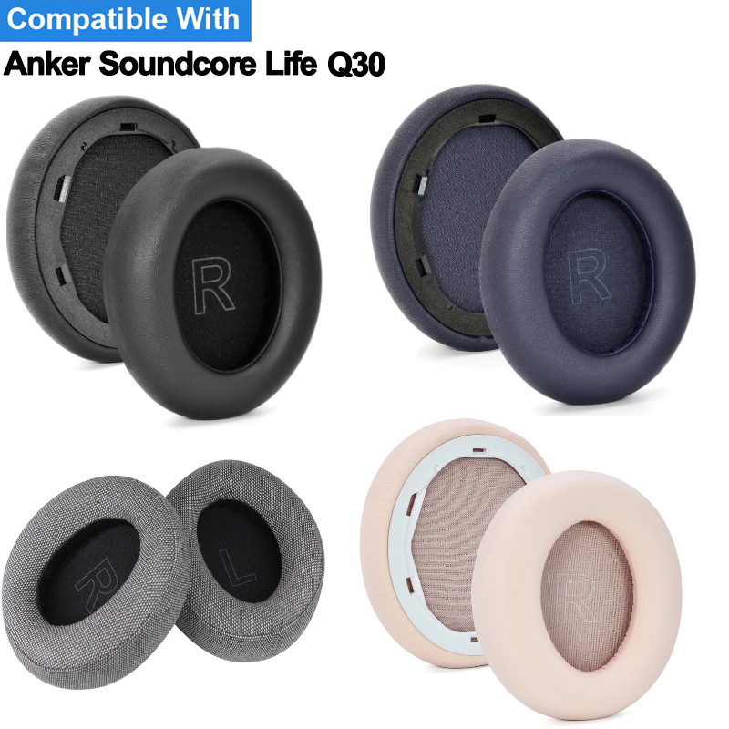 Cuscinetti Auricolari Di Ricambio Per Anker Soundcore Life Q30 – In Memory Foam, Facili Da Installare