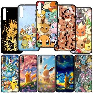 Capa Flexível Para iPhone Apple 13 12 Pro XS Max Mini X Caixa Eevee Pokemon Pikachu Moda De Silicone Telefone