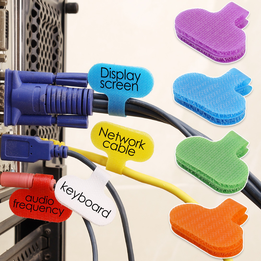 Etiquetas De Identificação De Cabos 8Pcs-Adesivo De Marcação De Fios ...