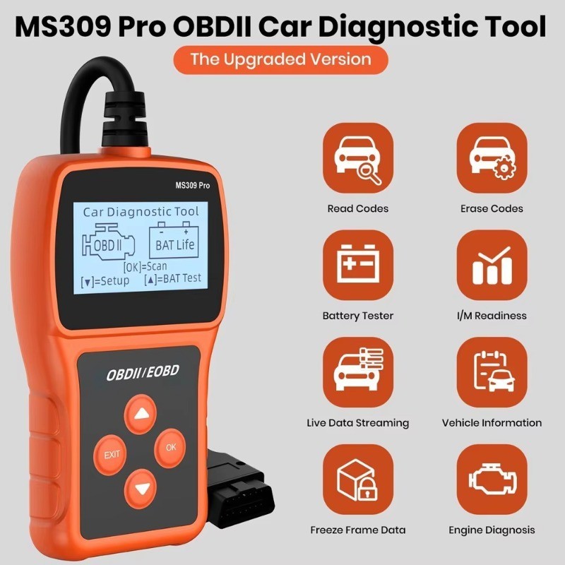 Scanner Automotivo Profissional OBD2 , Leitor De Código De Falha OBD ...