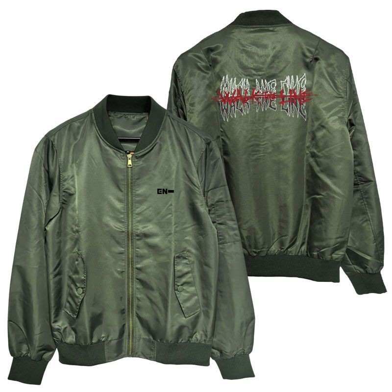 アイドル ENHYPEN WALK THE LINE Stadium Jacket ENHYPEN - WALK THE LINE - WORLD TOUR - OFFICIAL MERCHANDISE