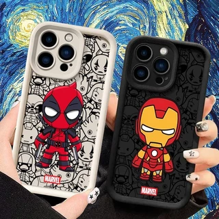 Deadpool Homem De Ferro Bebê Marvel Capa De Telefone Para Redmi Note 11 12 10 9 8 13 Pro Plus 5G Macia Moderna 14C 13 13