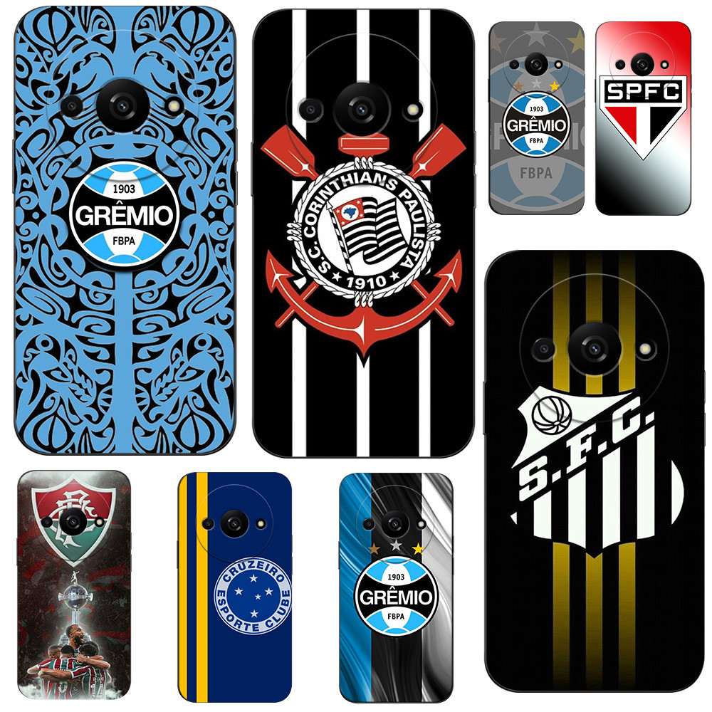 Para Xiaomi Redmi A3 A3X POCO C61 Caso Global Capa de Telefone Preto ...