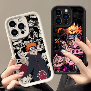 Narutos Anime Akatsuki Uchiha Caixa De Telefone Para iphone 16 15 11 13 Pro Max Xr X 7 8 14 Plus 12 13 Mini Macia Fosca 16Pro Capa De Proteção Máxima À Prova De Choque Câmera
