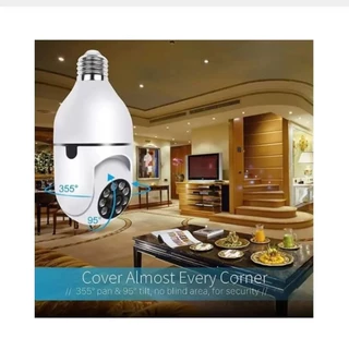 Câmera Segurança Lâmpada Espiã Robô Giratória wi fi Com áudio em Oferta na Shopee