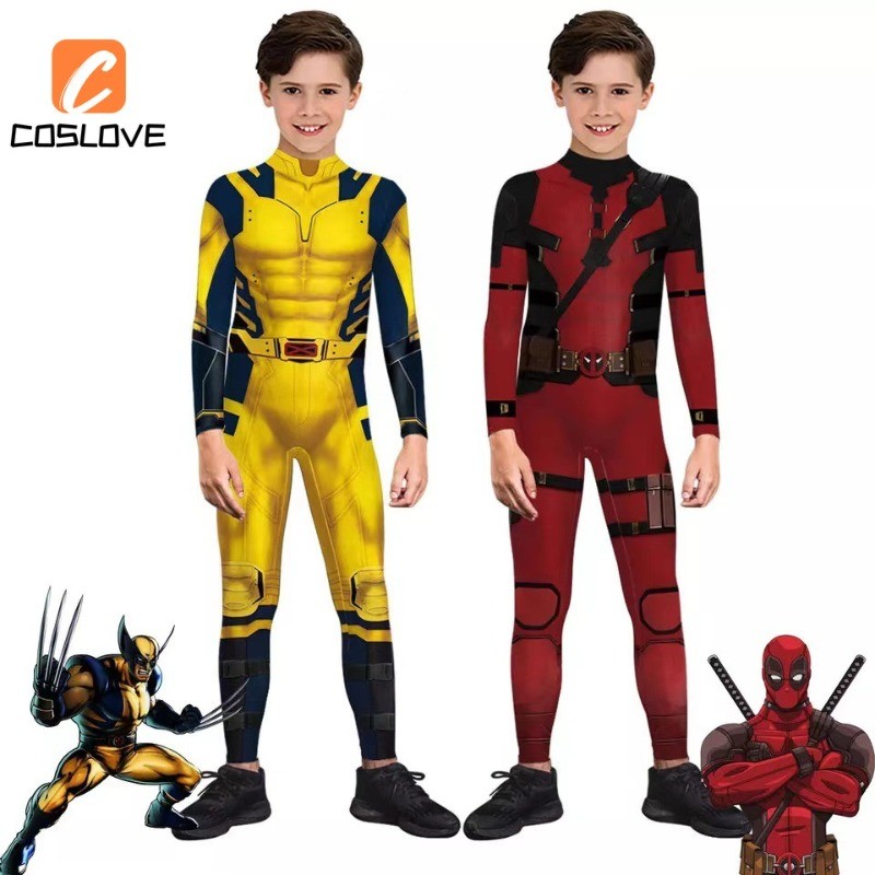 Novo Filme Deadpool E Wolverine Cosplay Roupas Conjunto Completo Traje ...