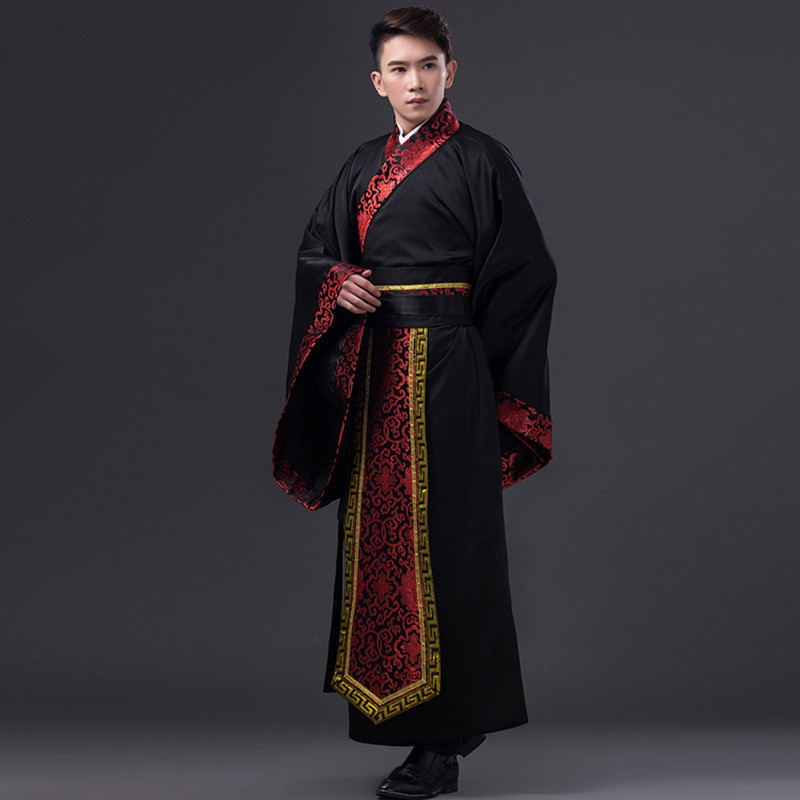 Roupa Tradicional Chinesa Cultural De Hanfu Masculina Com Tecido De ...