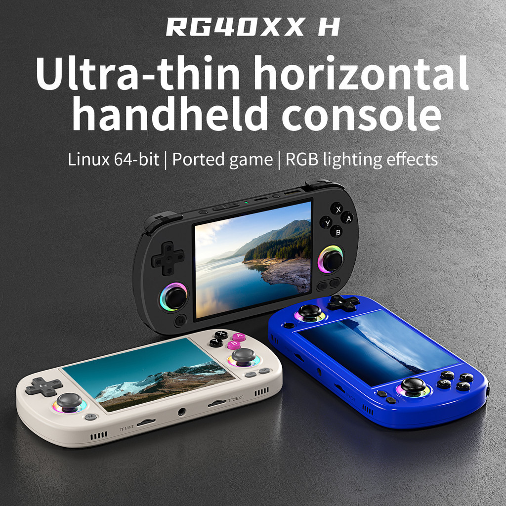ANBERNIC RG40XX H Console De Jogo Portátil 4.0 Polegadas Suporte