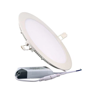 Painel Plafon Redondo Embutir Luminária LED 9W Borda Infinit