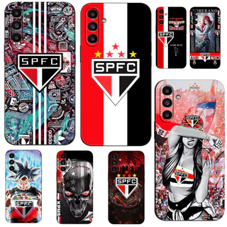Para Samsung Galaxy A35 A55 5G Capa Traseira Do Telefone Em Silicone Macio Protetor De Preto Tpu São Paulo Futebol