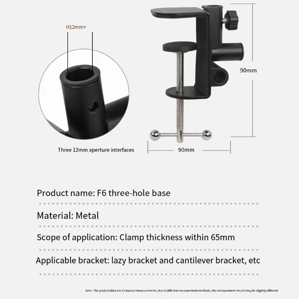 Base De Suporte Cantilever Atualizada Para Telefone Celular Microfone Três Furos Metálicos