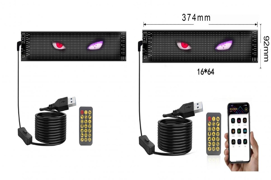 Flexible Led Screen for Vehicles Innovative Car Window Accessories ...