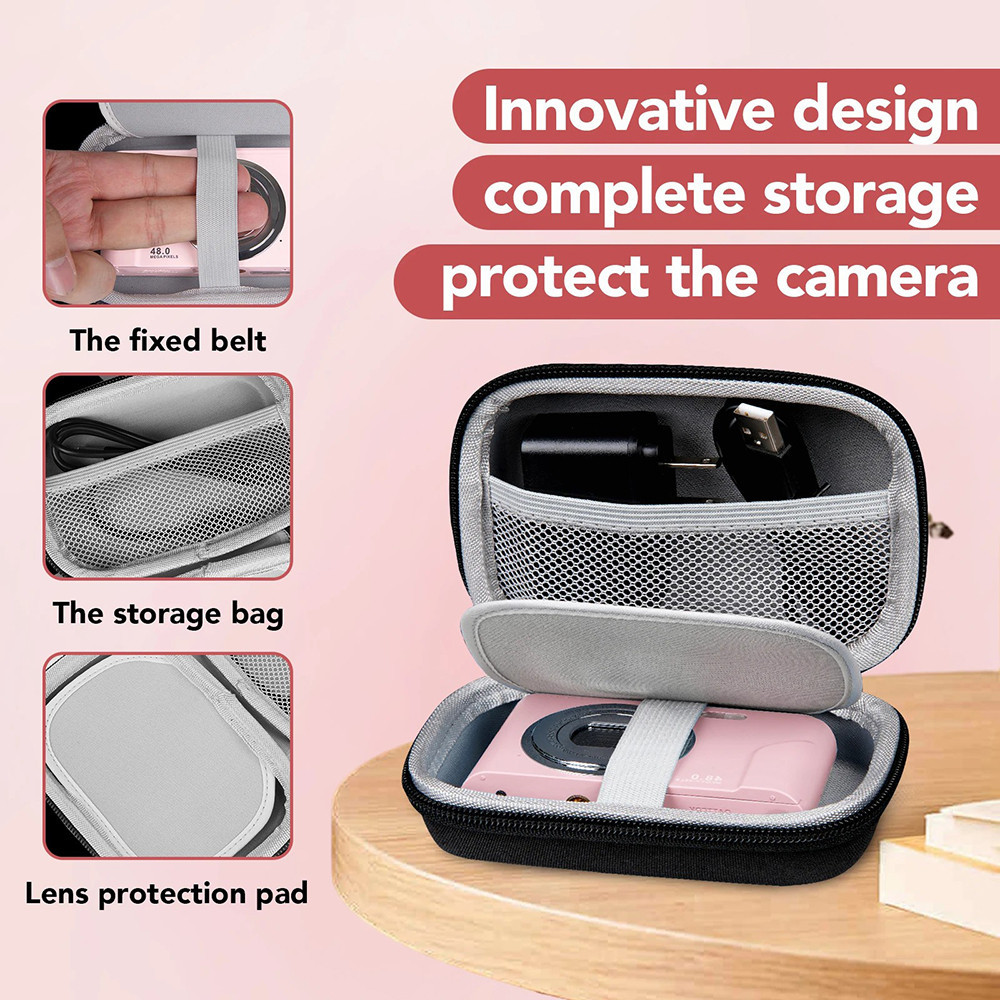 Câmera Digital HD 1080P Recarregável 2.4 Polegadas Zoom 16x 44MP