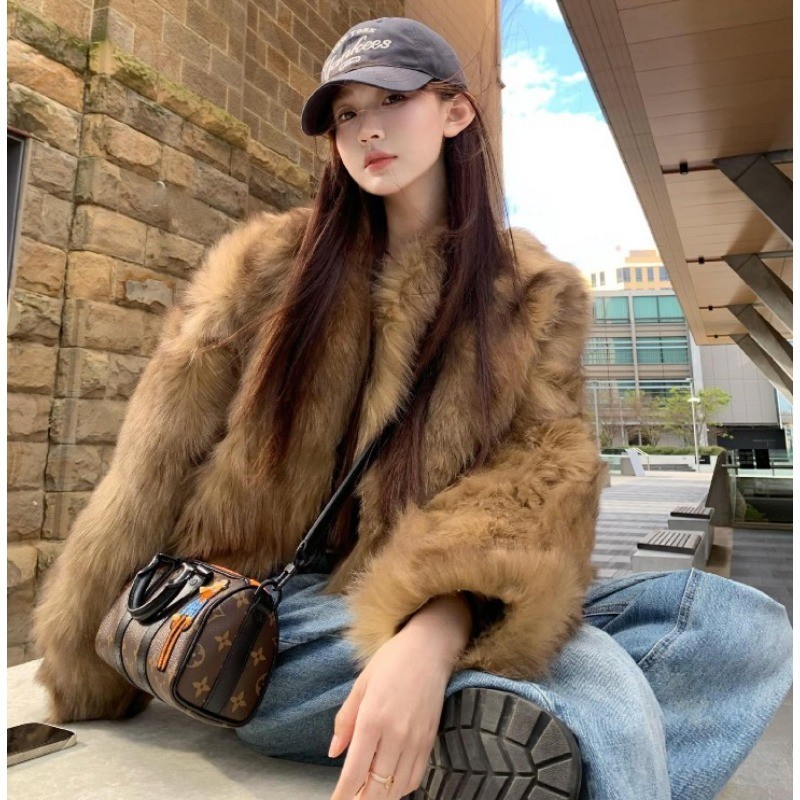 Estilo Coreano Feminino Pele Solta Engrossado Quente Curto