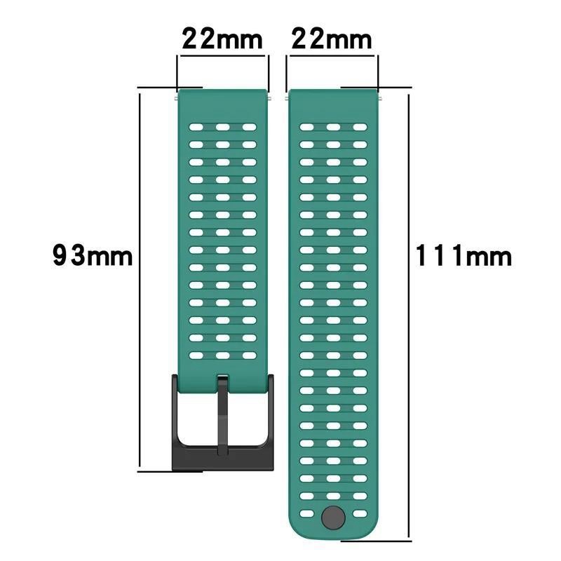 Bracelet Silicone 22mm OUTPUTBT Compatible Polar Grit X, Vantage, Suunto, Garmin - Lot 3 Couleurs