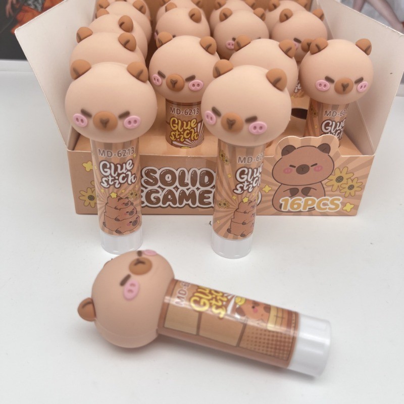 1Pc Bonito Dos Desenhos Animados Capivara Cola Sólida Alta Viscosidade ...
