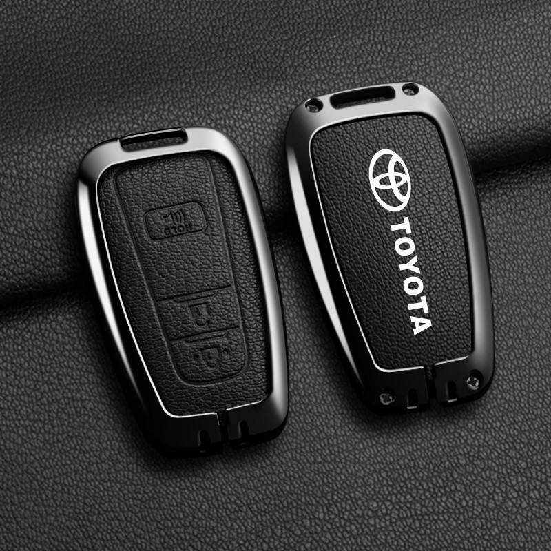 Ontto Custodia Portachiavi In Pelle Cere Per Toyota Camry, RAV4, Corolla 2016-2020 – Protezione Antigraffio Con Portachiavi