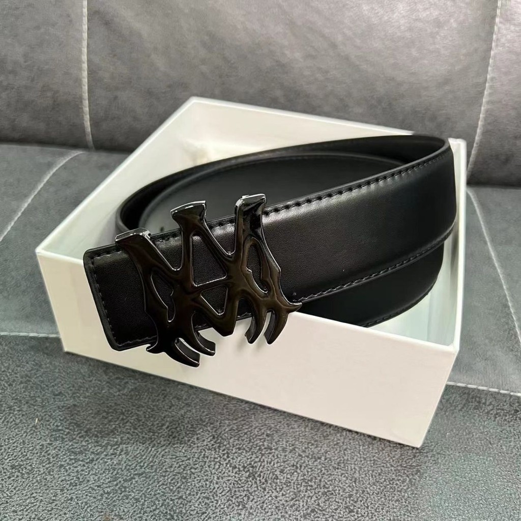 AMIRI Nova Carta AM Social Guy Youth Internet Celebrity Pants Belt Mão Rápida Cinto Casual Versátil Para Homens Estudantes Coreano