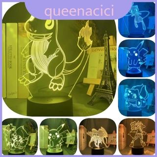 Pikachu 3d Adorável Luz Noturna Led Perfeita Para Pokémon E Fãs De Quarto Infantil