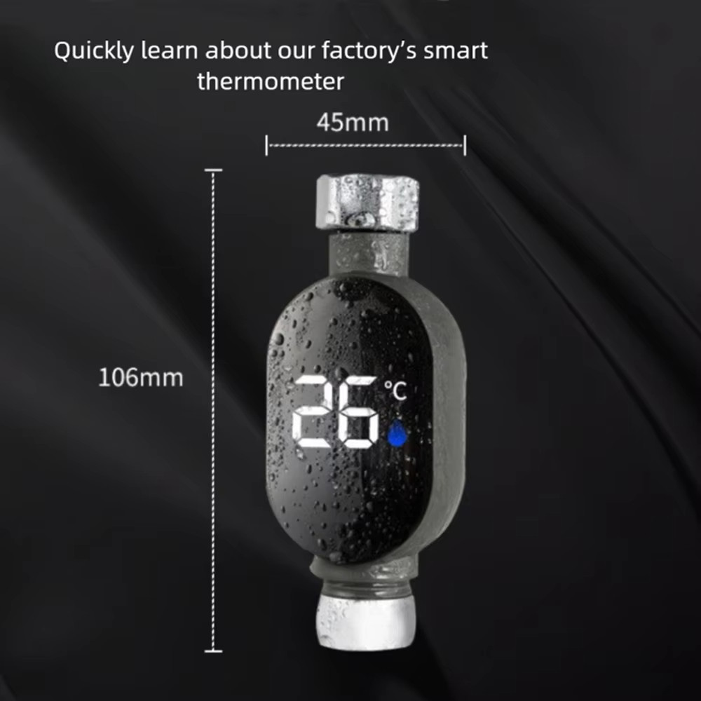 Termometro Digitale Da Doccia Impermeabile - Display LED A Colori, Per Bagnetto Sicuro (0-99°C)