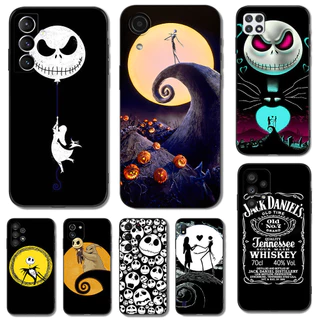 Capa Para Samsung Galaxy A35 A55 S24 Plus Ultra 5G Silicone Macio De Telefone Preto tpu Pesadelo Jack Crânio
