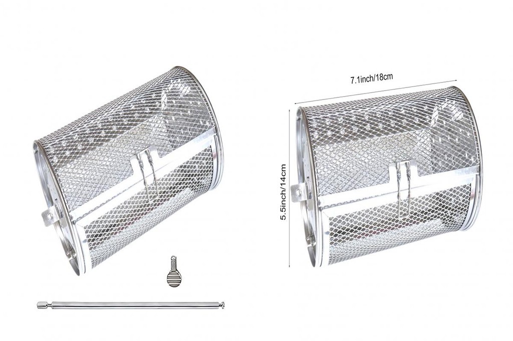 Napoleon Stainless Steel Rotisserie Grill Basket I The BBQHQ - , Inc