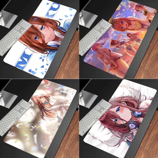 Gotoubun No Hanayome Menino Almofada De Silicone Para Mouse pad Tamanho Do Jogo Escritório Tapete De Mesa Longo Meninas Adolescentes O Quarto