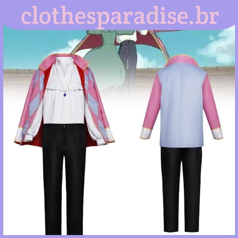 Howl's Moving Elegant Castle Cosplay Costume Material Macio E Confortável Para Eventos