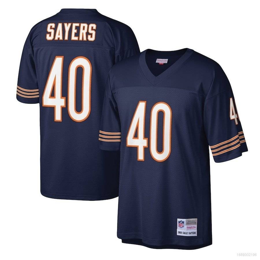 Novo Jogo NFL Chicago Bears Game Jersey Gale Sayers Camisa De Futebol Edição Fã Esportiva