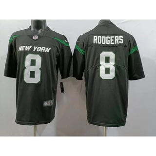 2024 NFL New York Jets Rodball Uniformes 8 RODGERS Jogo Vestuário De Treinamento Bordado Masculino