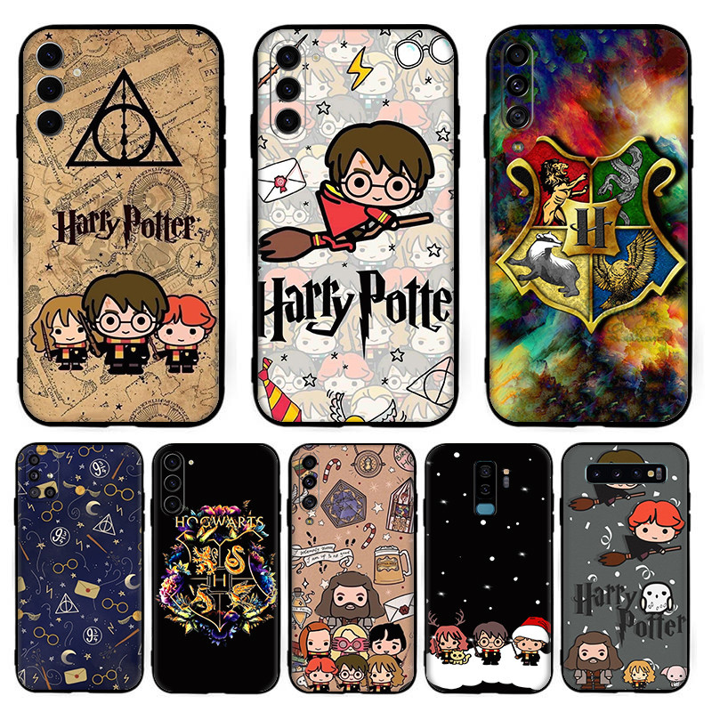 Estojo Telefônico Para Samsung S21 S30 Plus Fe Ultra Nota 8 harry potter Silicone Preto