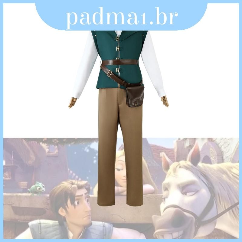 Traje De Qualidade Superior Flynn Rider Cosplay Com Alface Príncipe Para Anime E Entusiastas Do Jogo Fibra De Poliéster