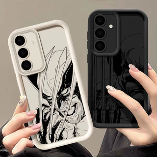 Marvel Wolverine Art Caixa De Telefone Para Samsung Galaxy S23 FE S24 S23 S22 S21 Ultra Plus S20 S21 Nota 20 Capa De Proteção Da Câmera À Prova De Choque