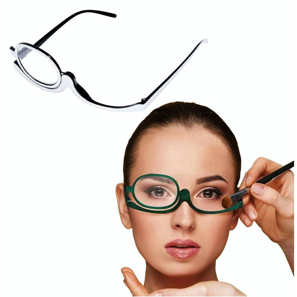 Óculos Profissional Maquiagem monóculo Lente Única 1.5 graus Rotação 180° COR: Cinza claro ABS