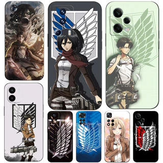 Capa Para Xiaomi Redmi Note 13 Pro Plus 4g 5g De Telefone Attack On Titan Logotipo anime Japonês