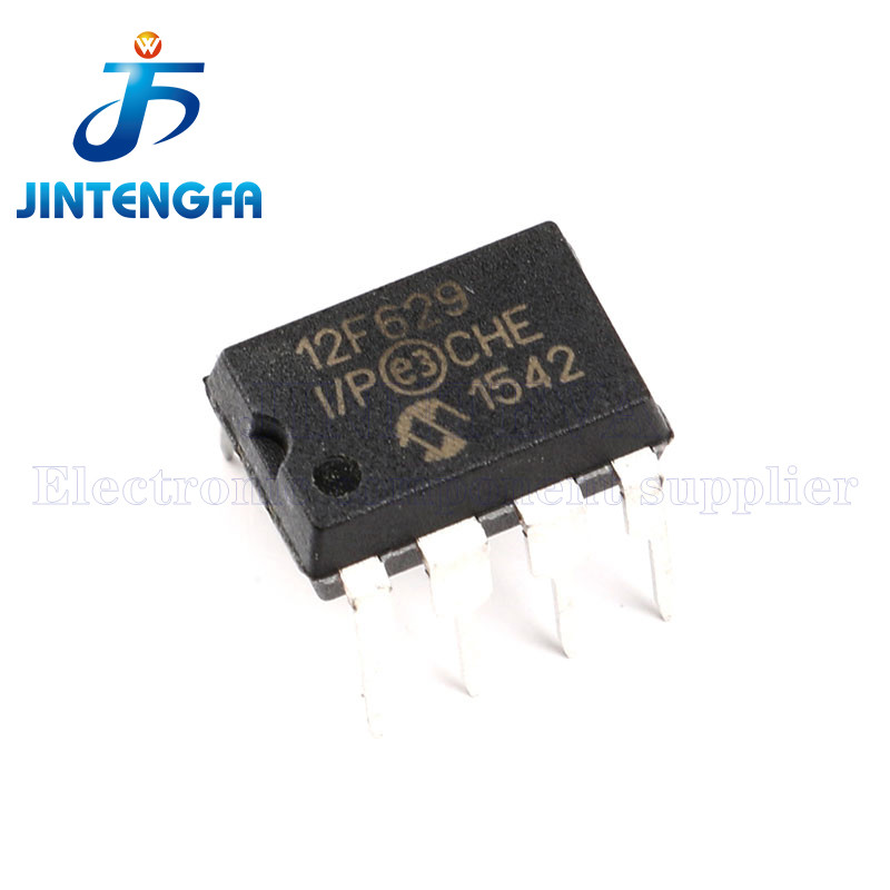 10 Pcs PIC12F629-I/P DIP-8 PIC12F629 12F629 8bit Microcontroladores MCU ...