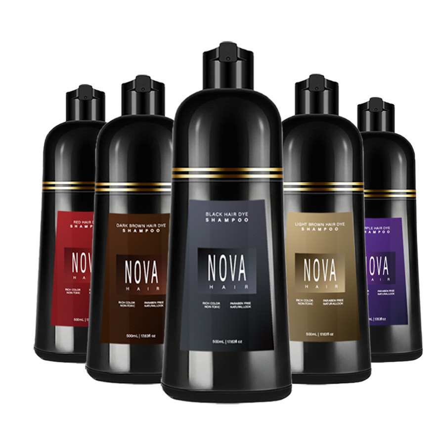 Nova Hair Shampoo Shampoo Quick Color One Wash Color | Shopee Brasil