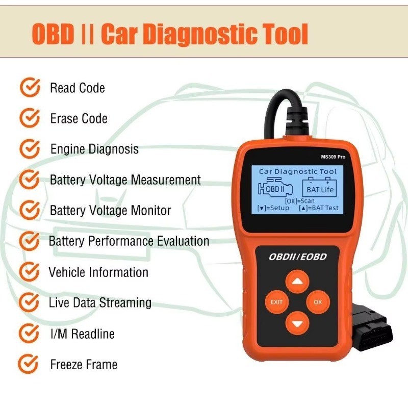 Scanner Automotivo Profissional OBD2 , Leitor De Código De Falha OBD ...
