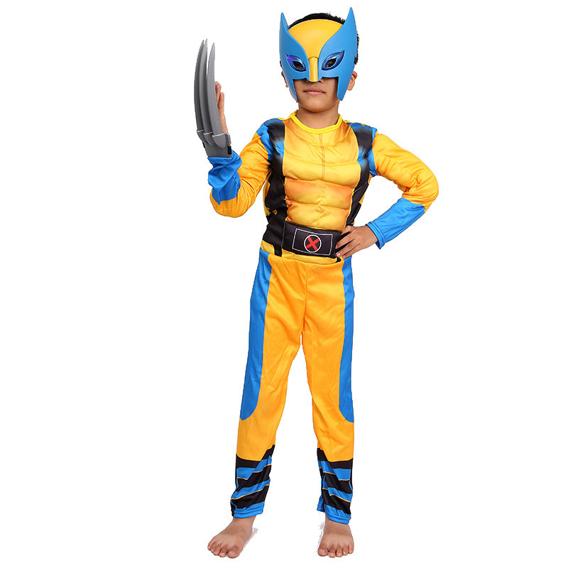 Roupa Elegante Do Cosplay Adulto De Wolverine Com Algodão E Couro ...