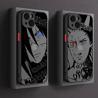 Uchiha Madara Obito Narutos Caixa De Telefone Anime Para iphone 15 11 14 Plus 16 Pro Max 12 13 Mini Silicone 16Pro 15Plus Tampa De Armadura Transparente À Prova De Choque