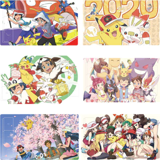 PTCG Card Mat pikachu Ash Ketchum Jogo Dedicado De Cartas Anime De Batalha Personagens Brinquedos