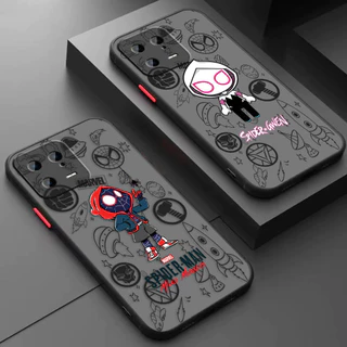 Homem-Aranha Miles Spider Gwen Marvel Heroes Matte Caixa Para Celular Xiaomi Redmi PRO A T K S X LITE LITE5GNE LITEZOOM CC9E POCO GT NFC F X M C Nota ULTRA TURBO 4G 5G