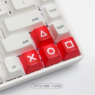 Chaves de direção Para cima Para baixo Esquerda Esquerda Direita ABS Teclado Mecânico Translúcido Keycap r1 Altura psp Keycap Vermelho Preto