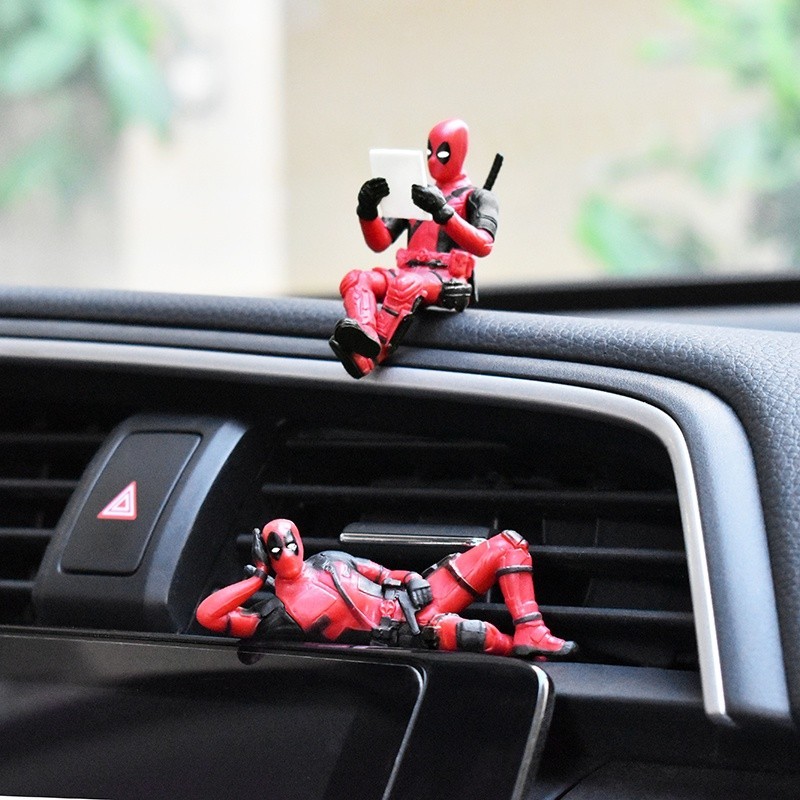 Figurines Deadpool - Lot De 3 Personnages Marvel En PVC - Décoration Voiture, Gâteau Ou Bureau