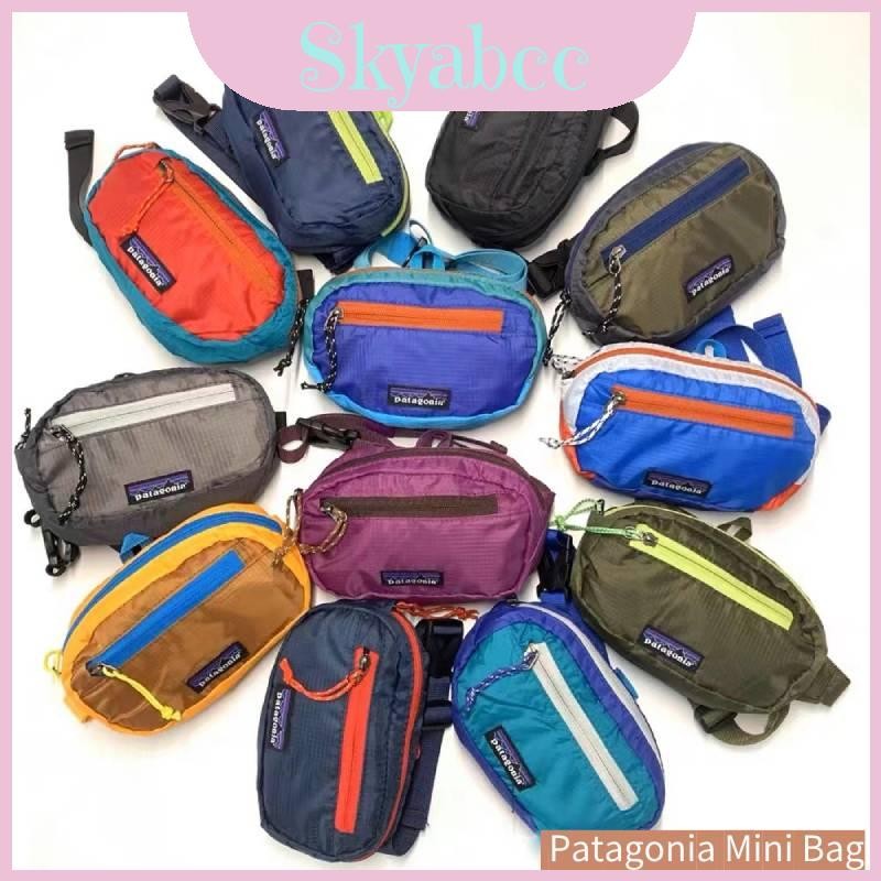Pochete Preta Patagonia Com Buraco De Alta Qualidade Para Homens , Material De Poliéster , Vários Designs , Cores Compactas