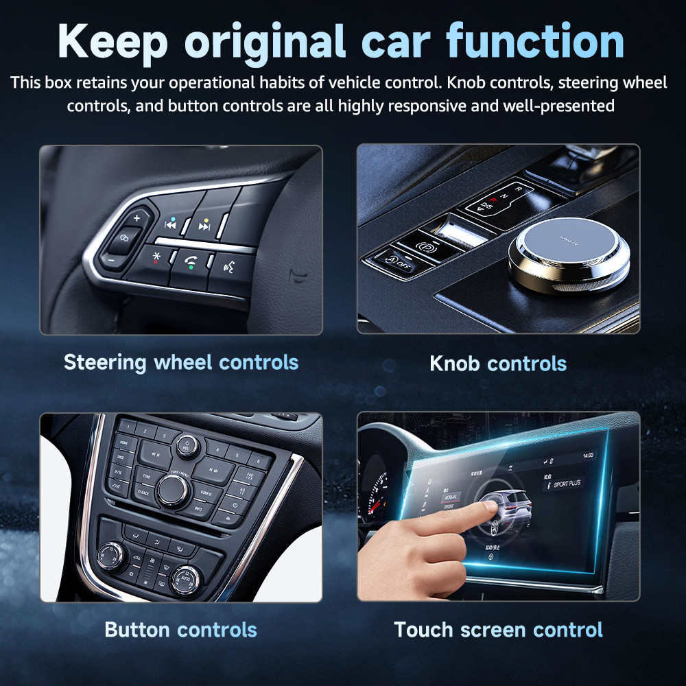 2G+16G/32G Wireless Apple CarPlay Android Adapter with Youtube Netflix