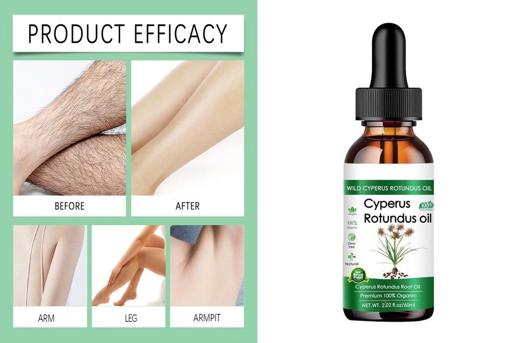 Plants Ingredients Cyperus Rotundus Oil 60ml Hair Removal for Men and