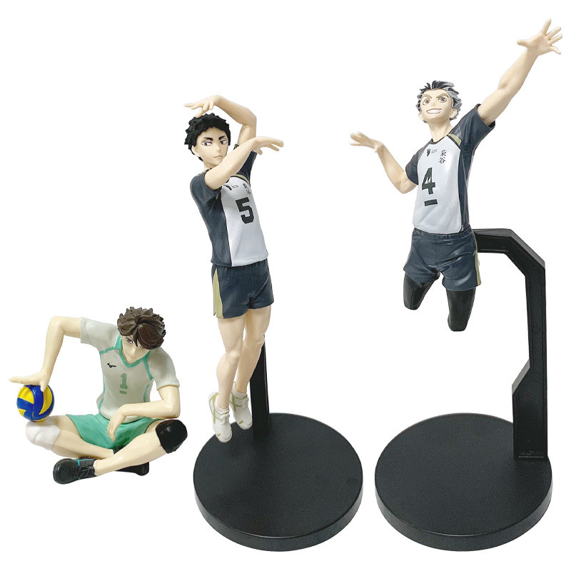 Anime Haikyuu Os Meninos De Vôlei Oikawa Tooru E Kotaro Bokuto Akaashi Keiji Figuras De PVC Brinquedos Modelo